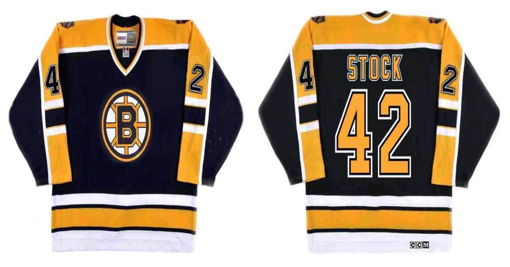 2019 Men Boston Bruins 42 Stock Black CCM NHL jerseys